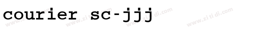 courier sc字体转换